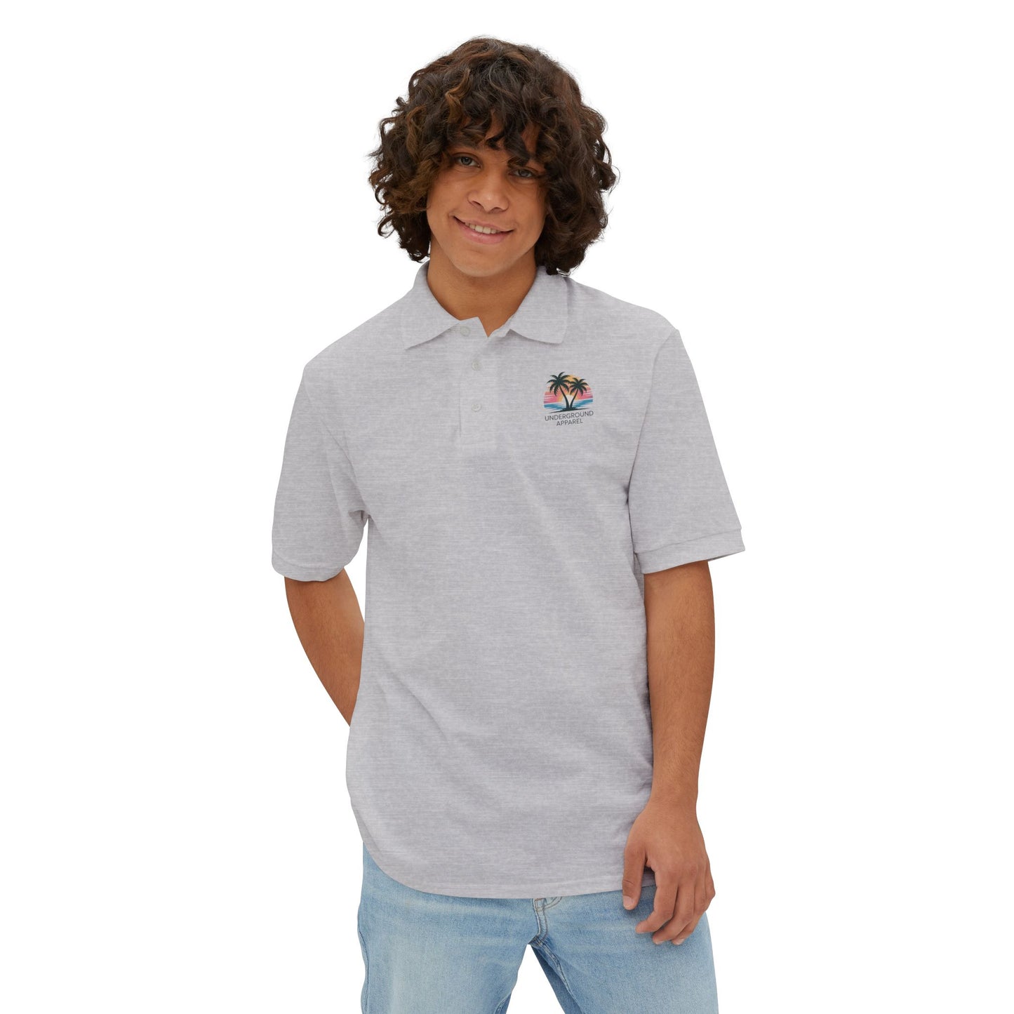 Underground Apparel Polo with Tropical Design