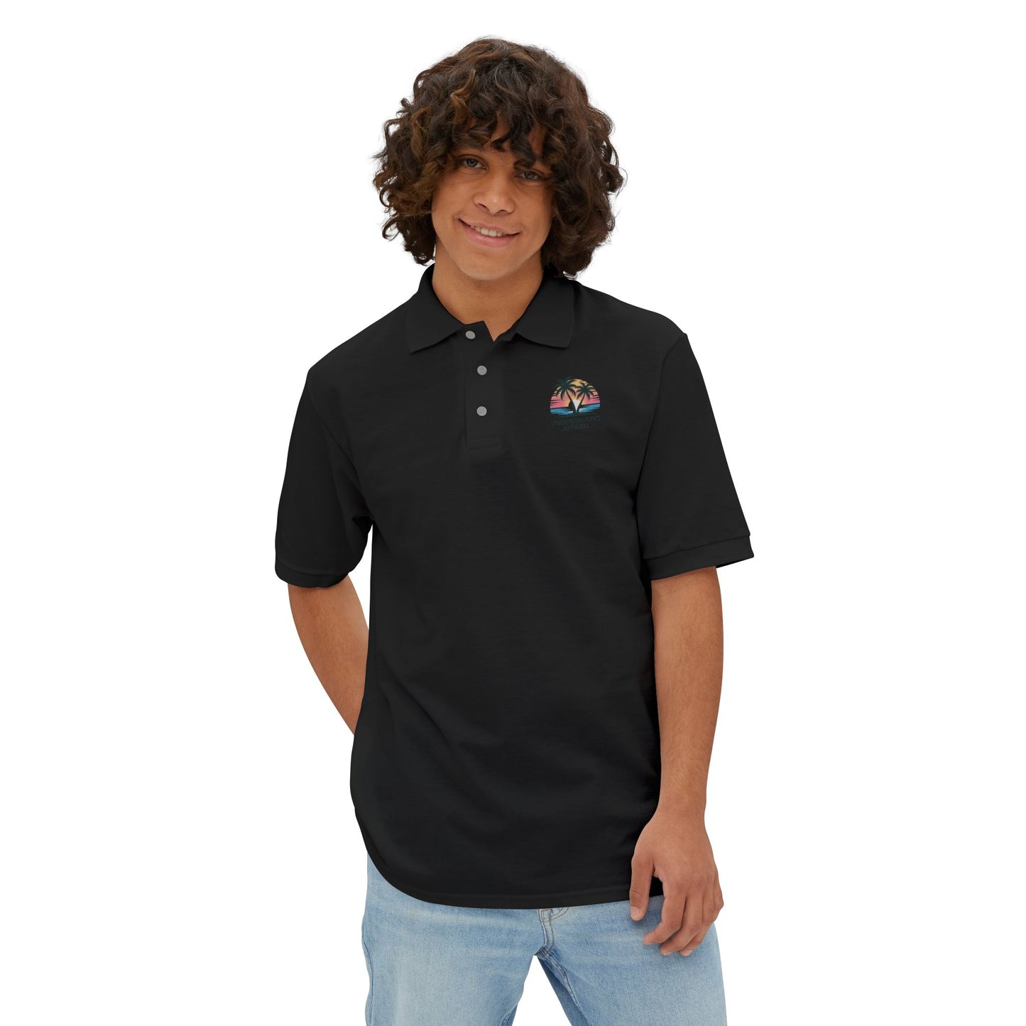Underground Apparel Polo with Tropical Design
