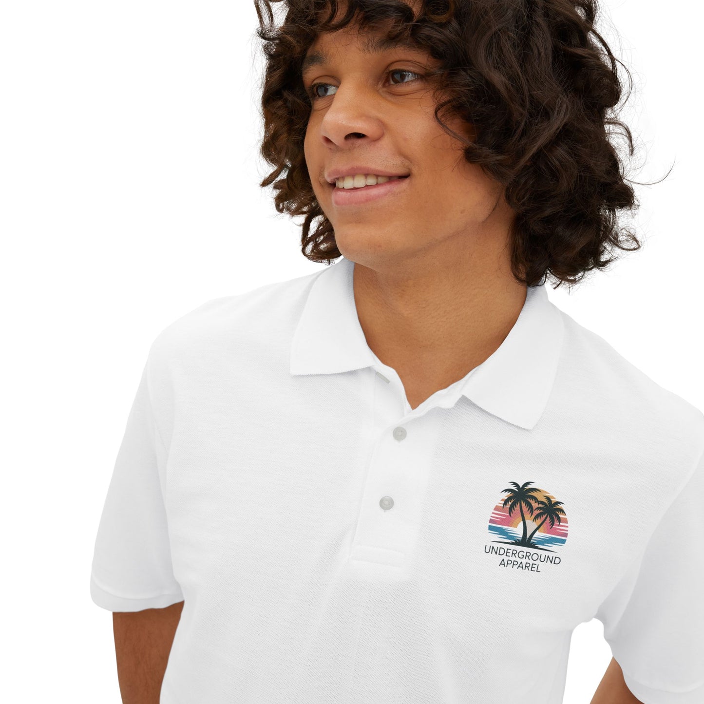 Underground Apparel Polo with Tropical Design
