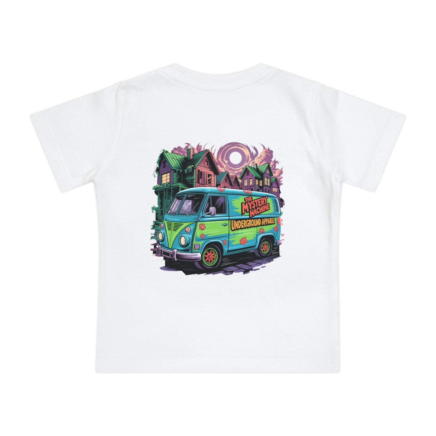 Underground Scobby Baby T-Shirt — Retro Mystery Van Graphic