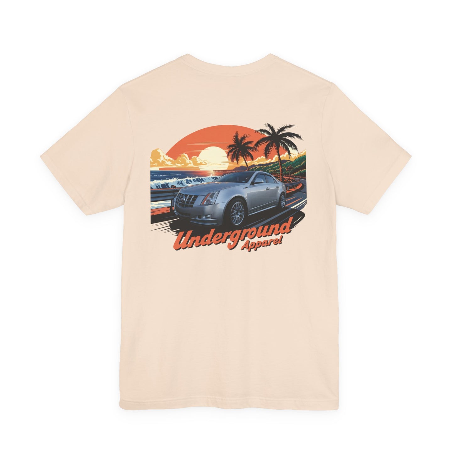 Classic Sunset Car Tee — "Underground Apparel" Tropical Streetwear CTS