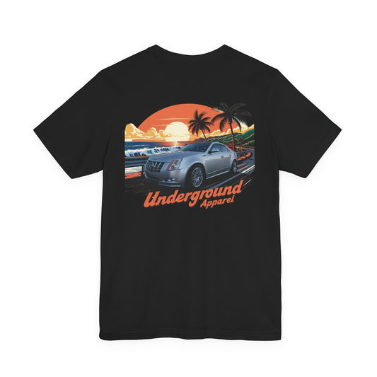 Classic Sunset Car Tee — "Underground Apparel" Tropical Streetwear CTS
