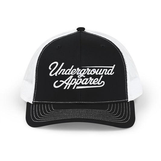 Embroidered Trucker Cap — "Underground Apparel" Snapback