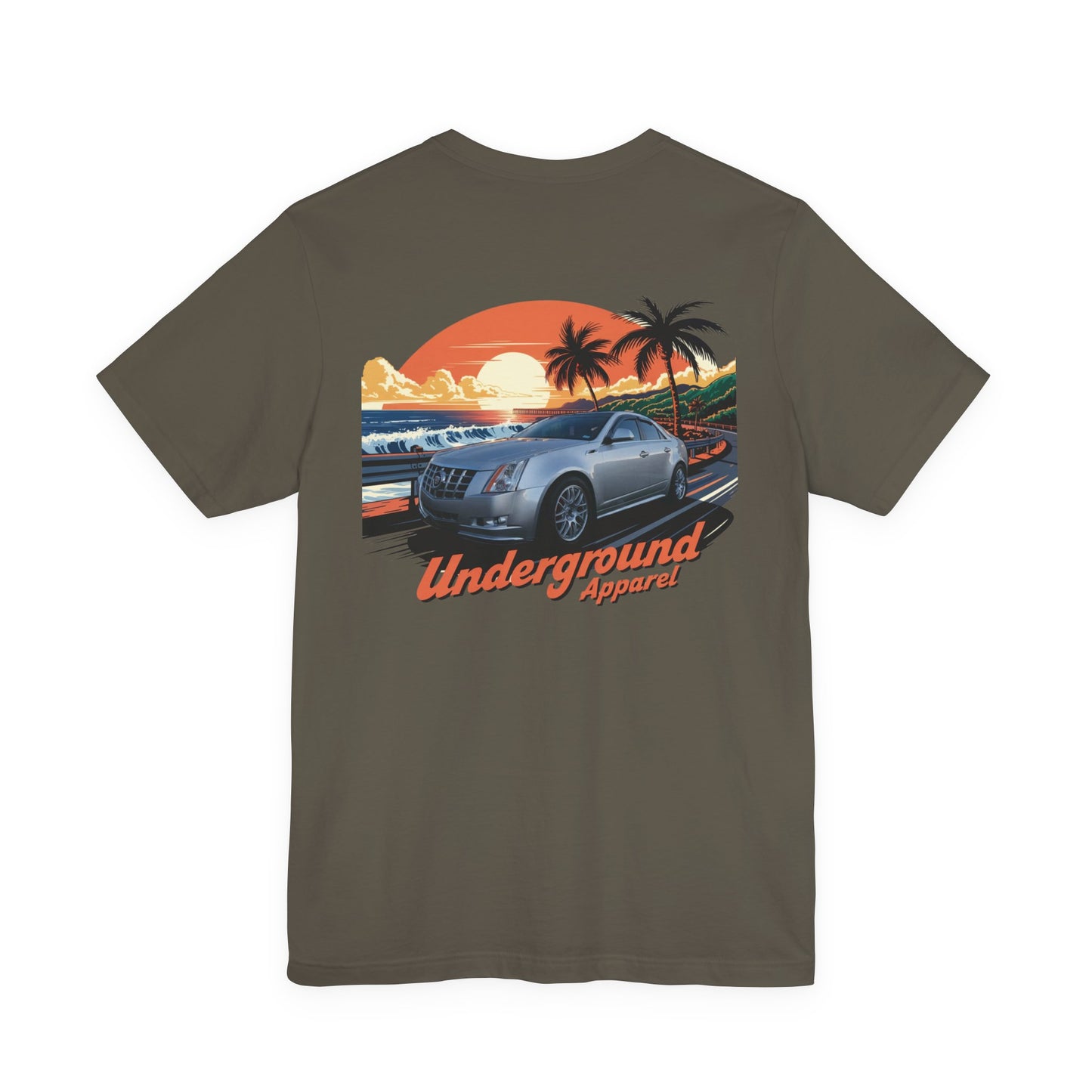 Classic Sunset Car Tee — "Underground Apparel" Tropical Streetwear CTS