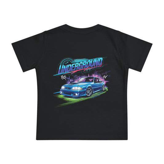 Baby T-Shirt — "Underground Racing" Retro Race Car Graphic
