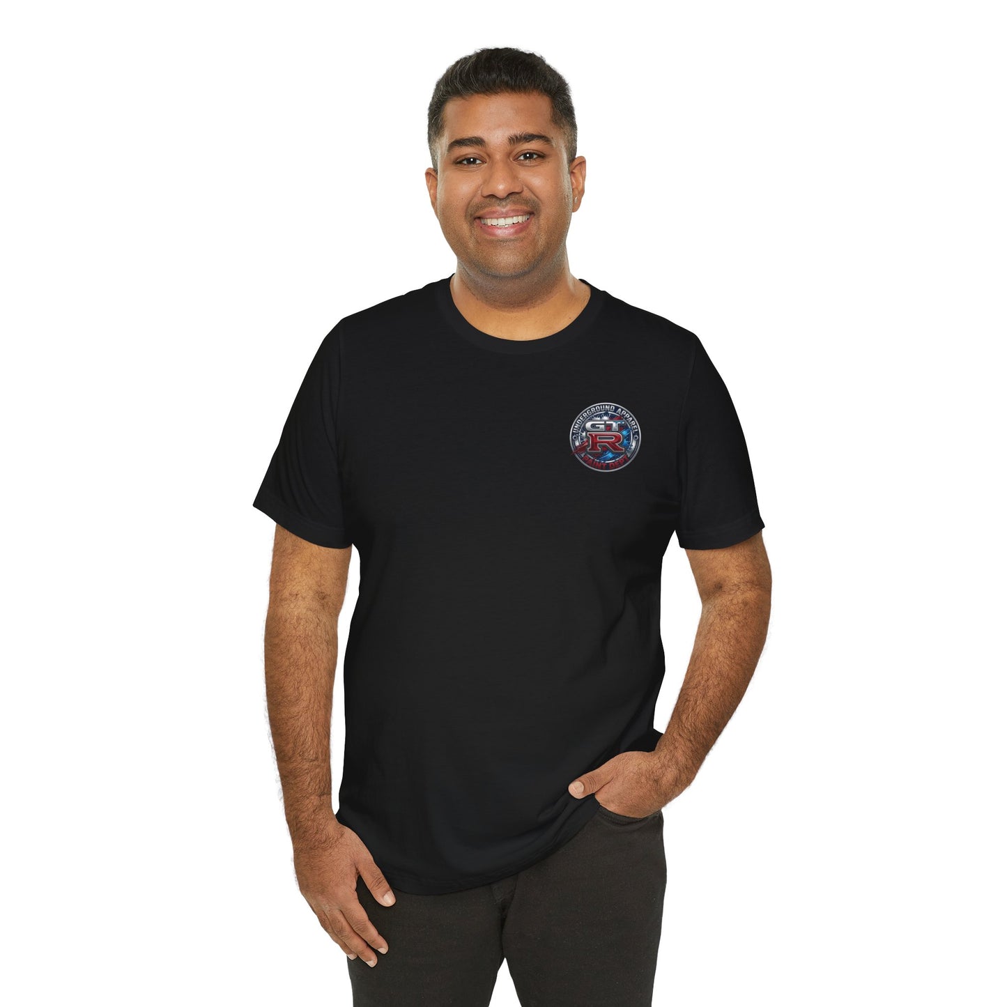 Underground Apparel Bayside Blue Skyline Car Tee