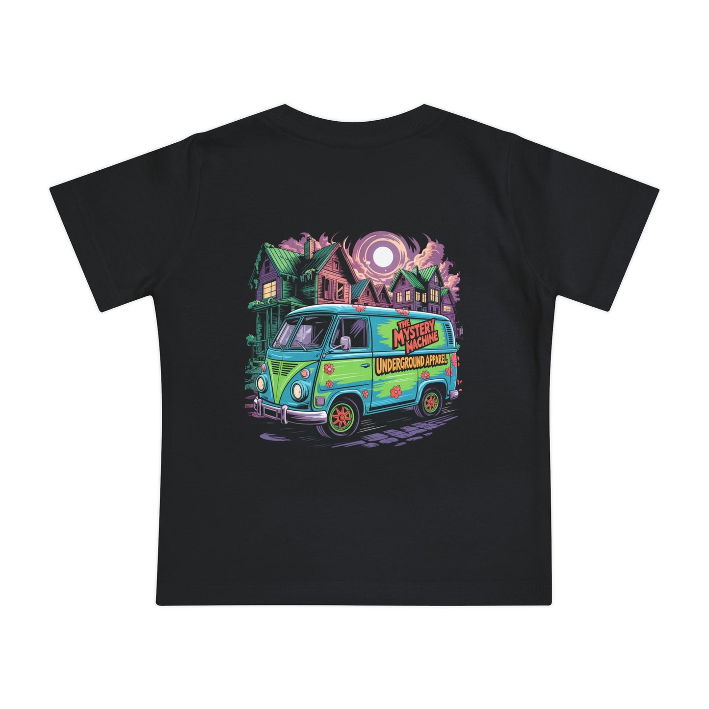 Underground Scobby Baby T-Shirt — Retro Mystery Van Graphic