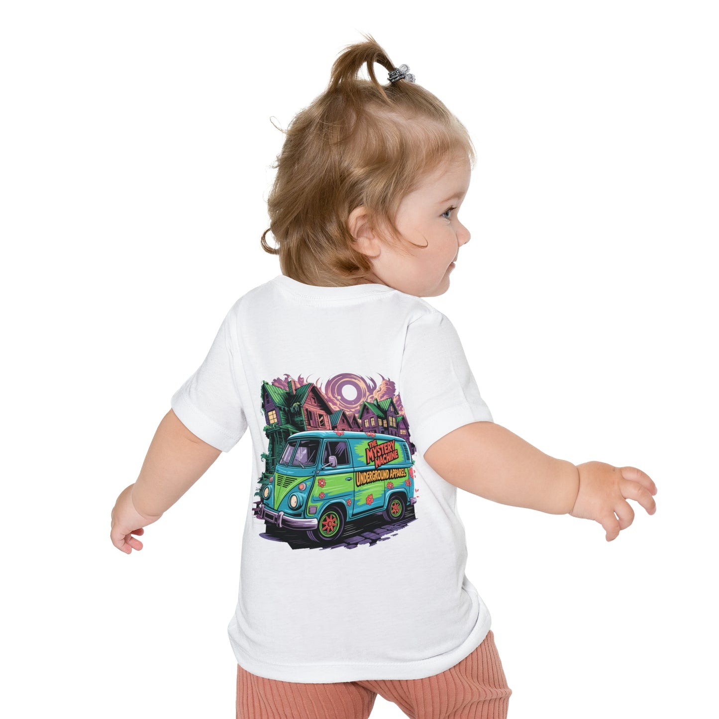 Underground Scobby Baby T-Shirt — Retro Mystery Van Graphic