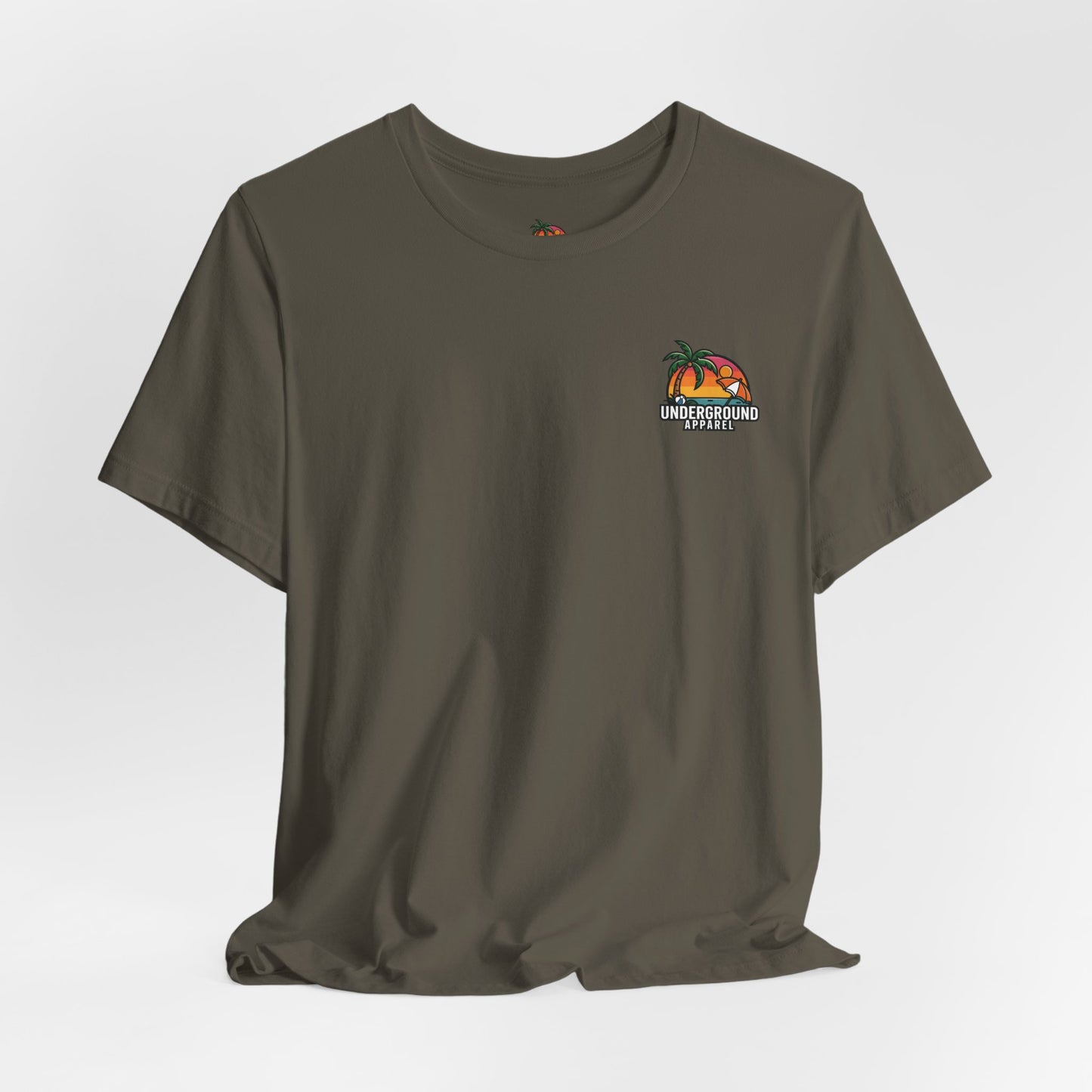 Classic Sunset Car Tee — "Underground Apparel" Tropical Streetwear CTS