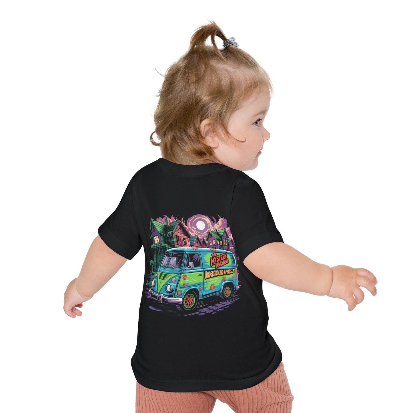 Underground Scobby Baby T-Shirt — Retro Mystery Van Graphic