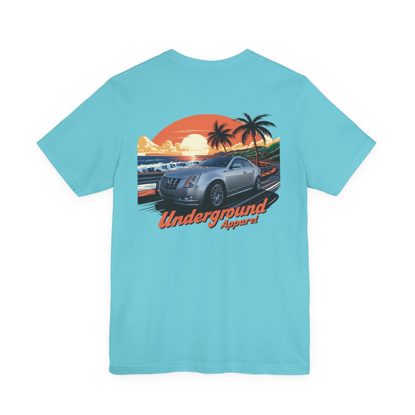 Classic Sunset Car Tee — "Underground Apparel" Tropical Streetwear CTS