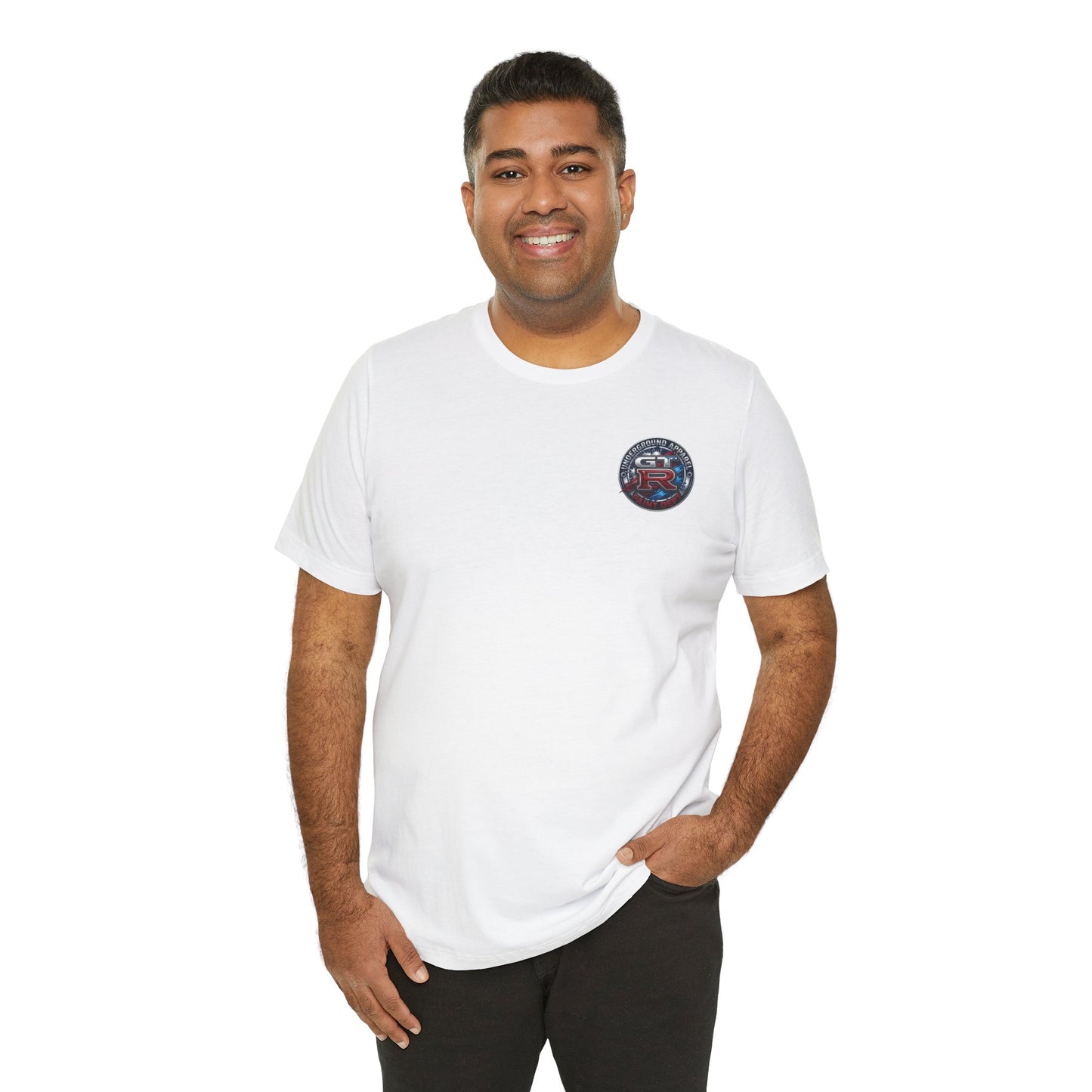 Underground Apparel Bayside Blue Skyline Car Tee